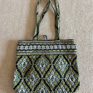 Vera Bradley Retired Pattern Small Vera Tote Bag- Cambridge/Fall 2007